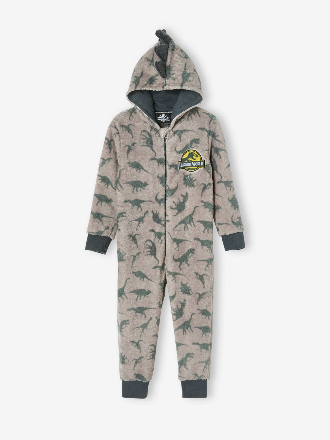 Pijama macacão estampado cinza médio do Jurassic World®