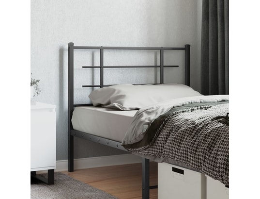 VIDAXL - Tête de lit métal noir 107 cm