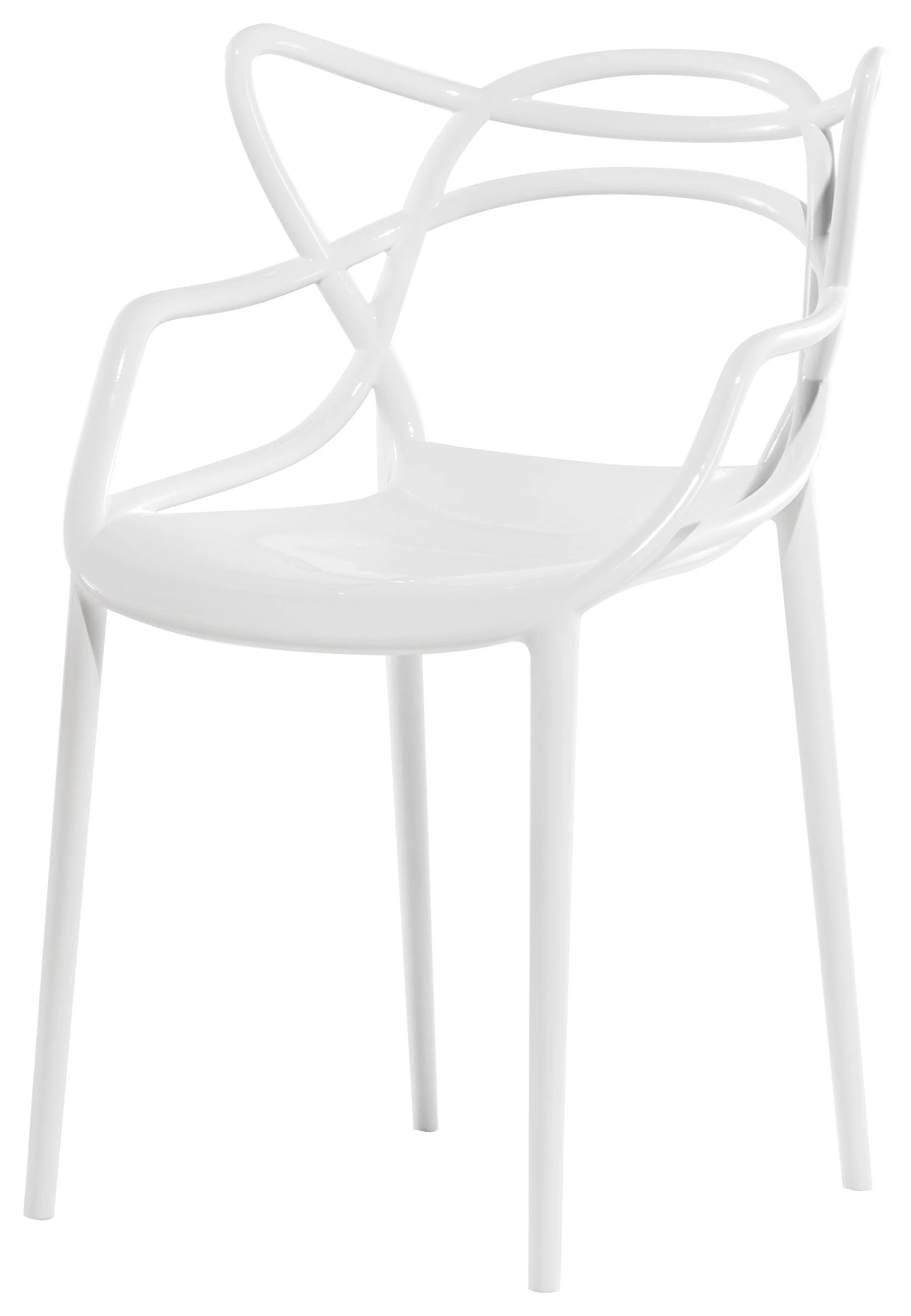 MASTERS - Chaise empilable | Blanc