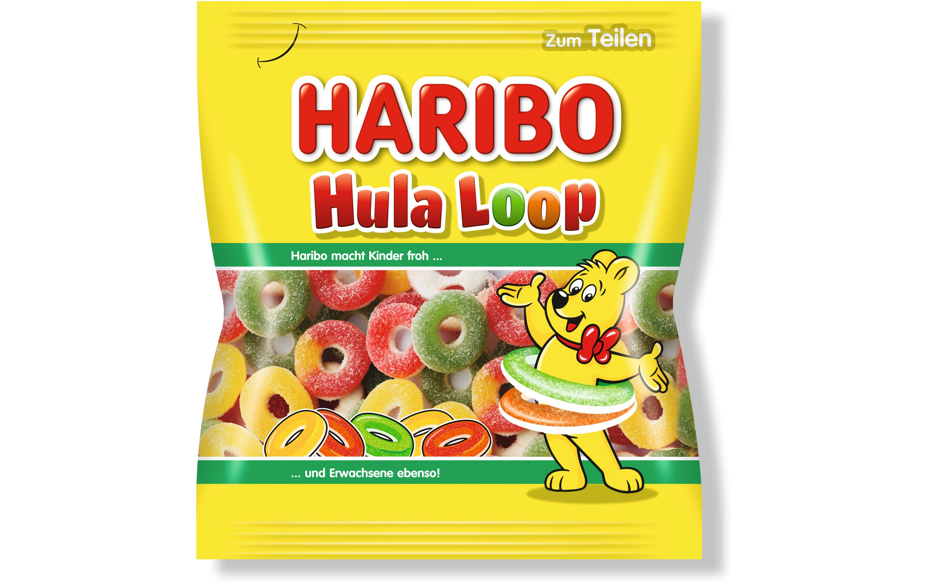 Gummibonbons Hula Loop 200 gFeine Kaubonbons zum Naschen und Teilen