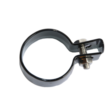 Giardino eindklem voor tuinpaal zwart metaal 48 mm