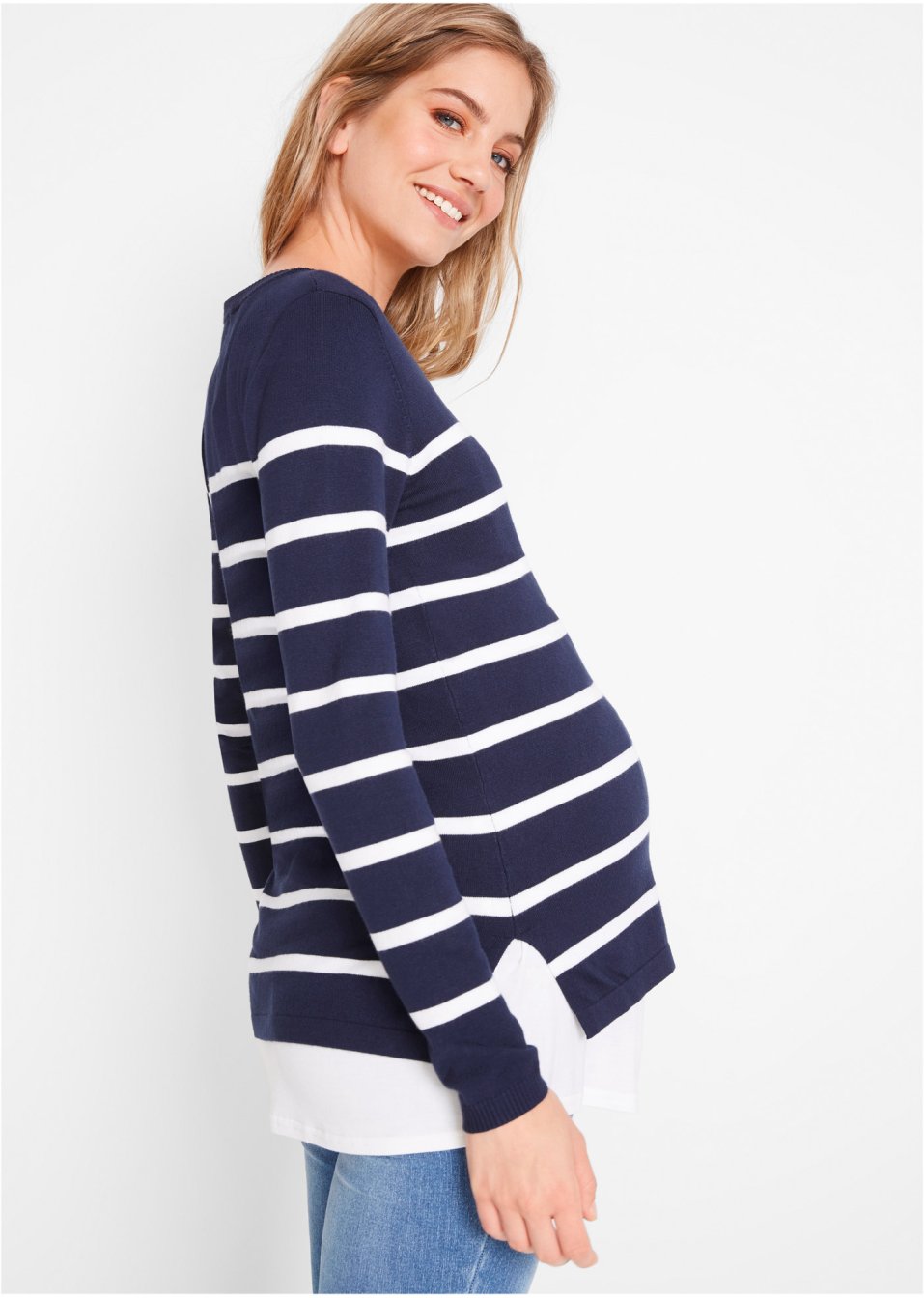 Pull de grossesse avec fonction allaitement