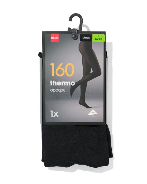 collant thermo 160 deniers noir