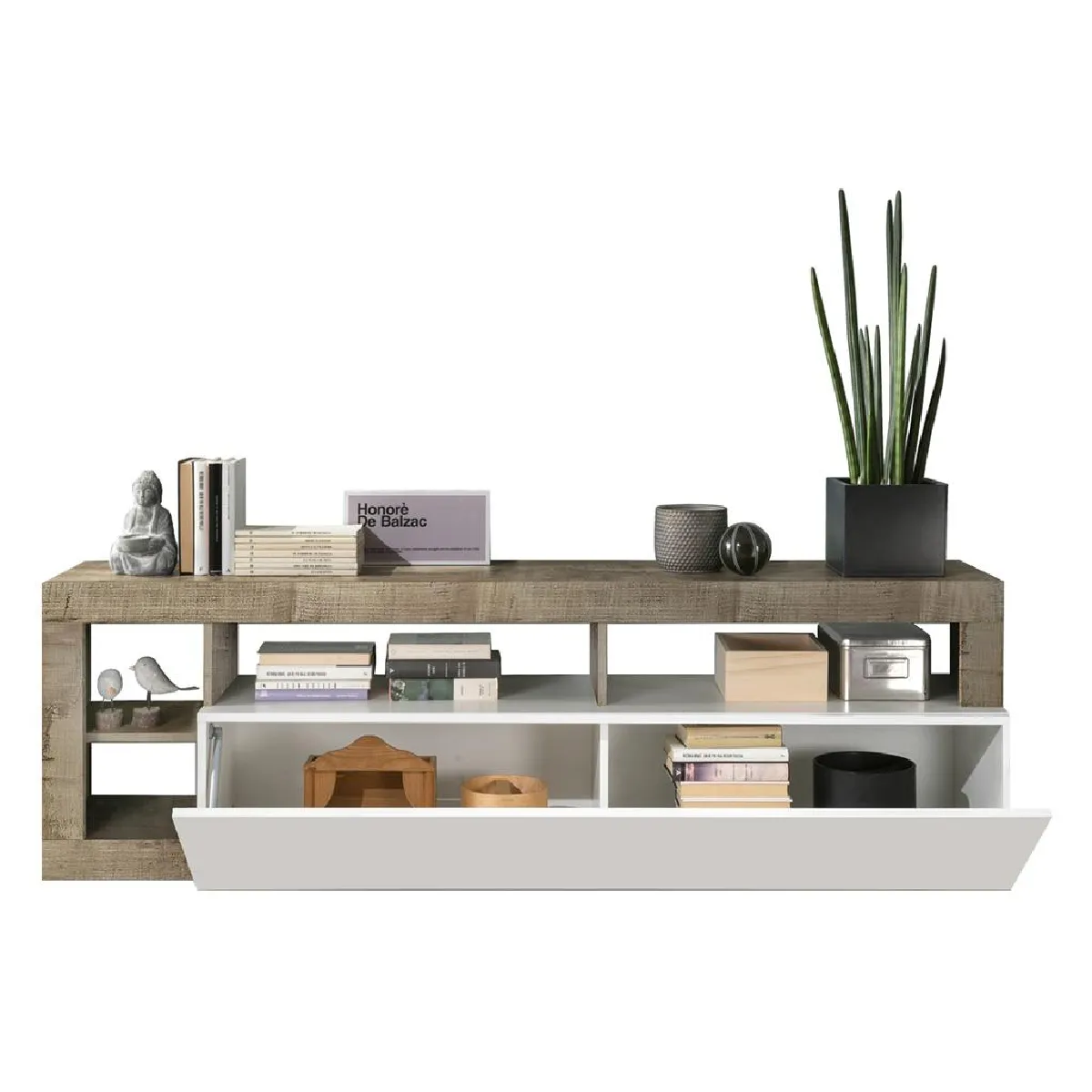 VENTE-UNIQUE Meuble TV SEFRO