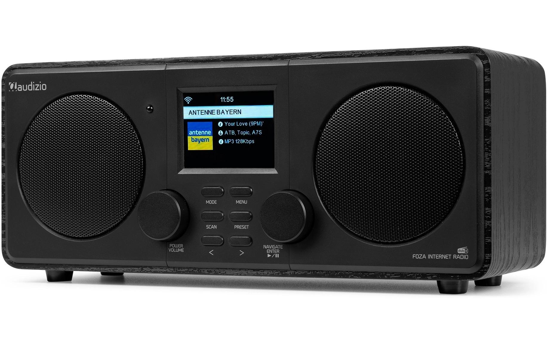 DAB+ Radio Foza Schwarz<br>All-in-One-WLAN-Internetradio mit DAB+ und UKW