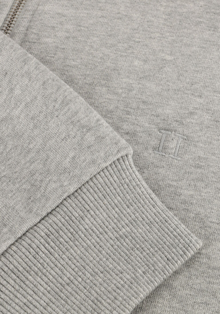 lichtgrijze les deux trui norregaard tonal half-zip sweatshirt