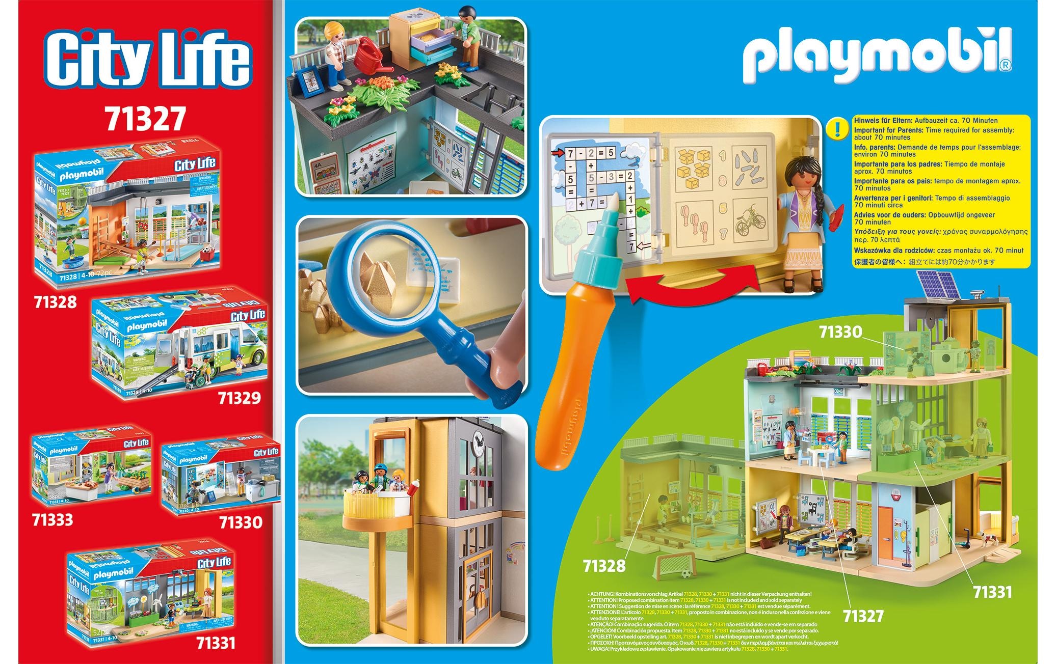 Playmobil® Spielbausteine »City Life Grosse Schule 71327«