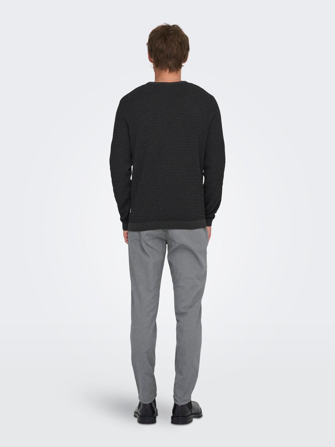 ONSTAPA Pullover Dark Grey Melange