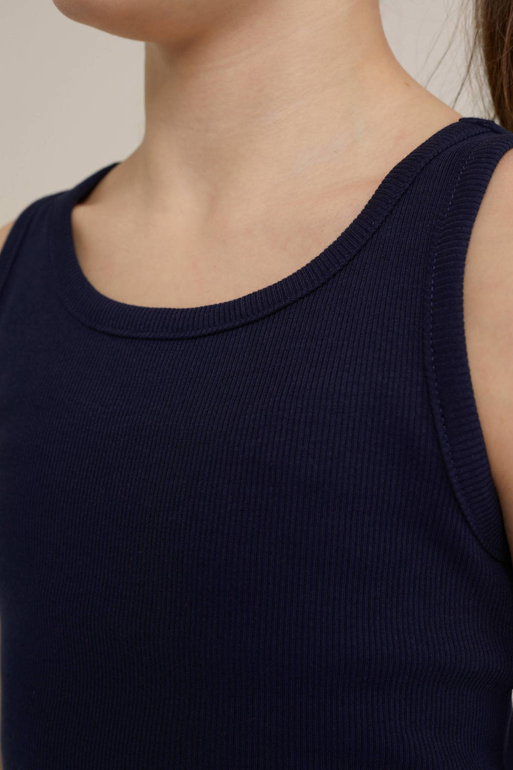 WE Fashion ribgebreidetop blue nights