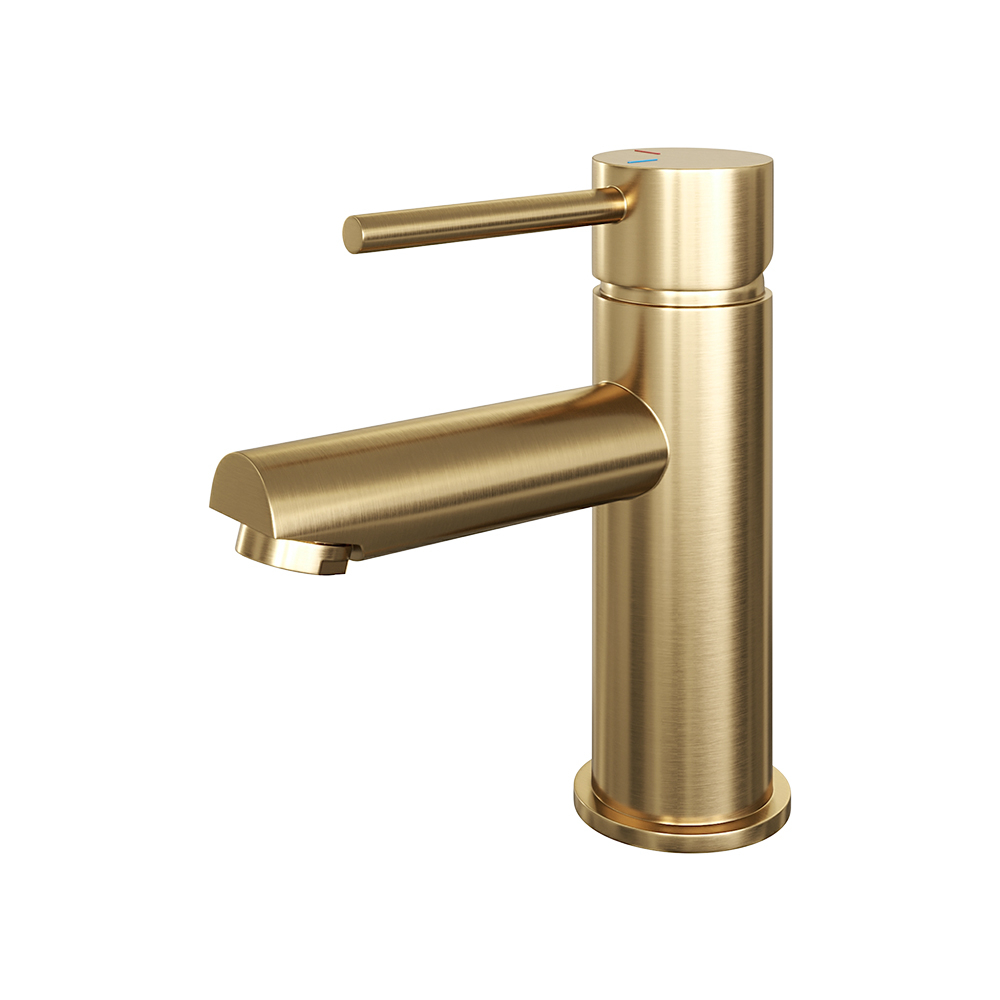 Brauer Gold Edition ColdStart wastafelkraan energy-saving model A messing geborsteld PVD