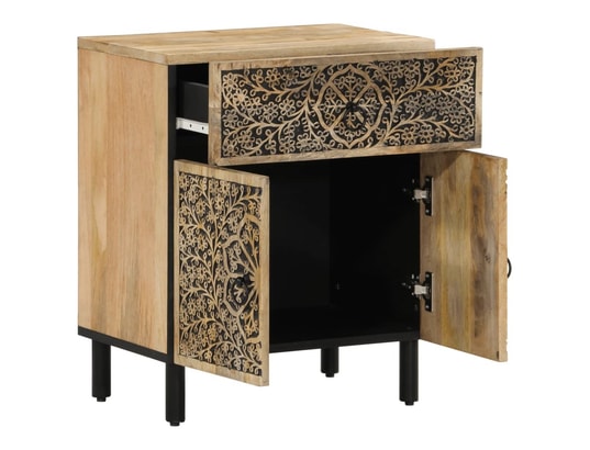 VIDAXL - Table de chevet 50x33x60 cm bois de manguier massif