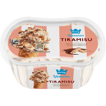 Hertog IJssalon Mini IJs Tiramisu 200 ml