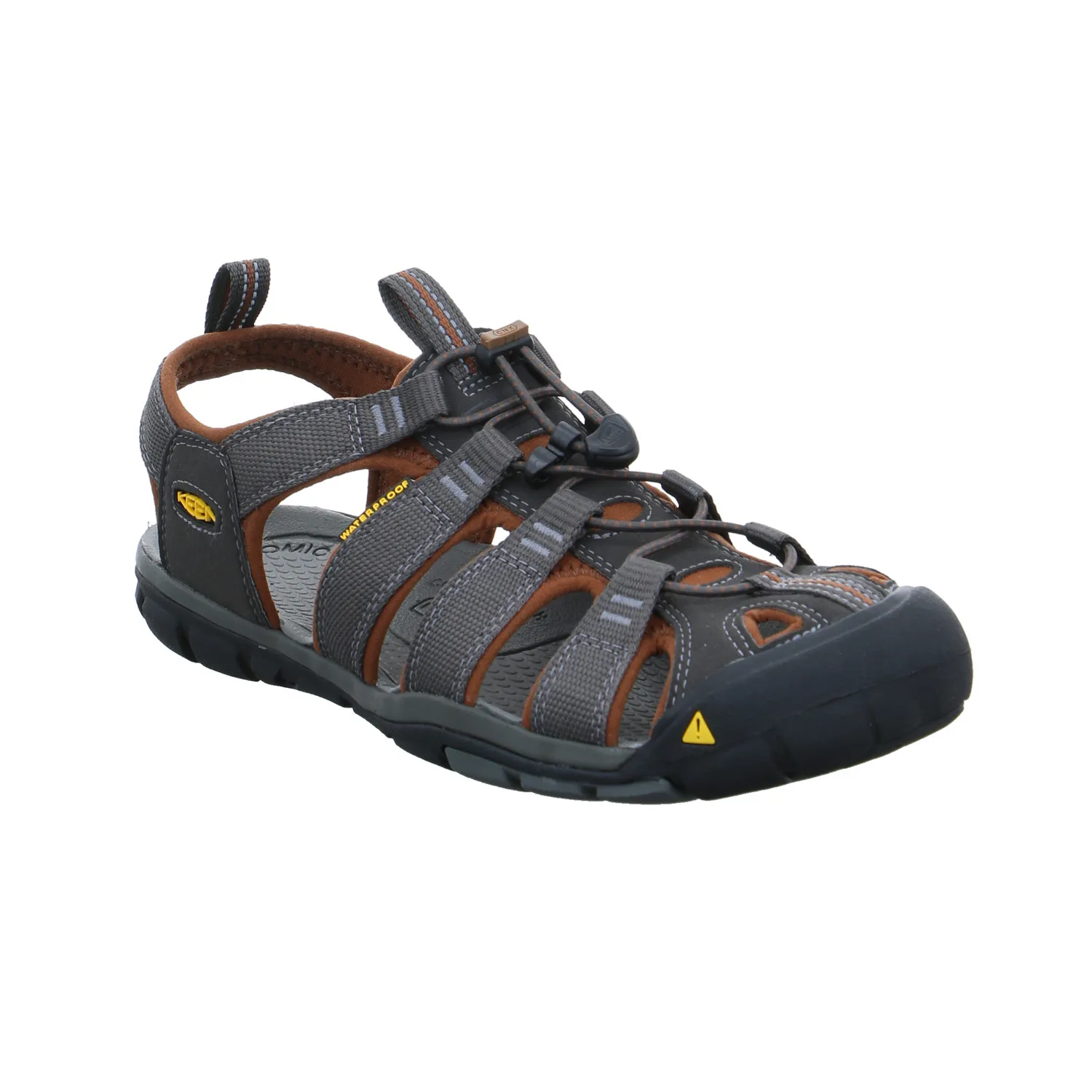 KEEN Sport- + Freizeitsandalen Grau Textil  Sandale mit Zehenschutz