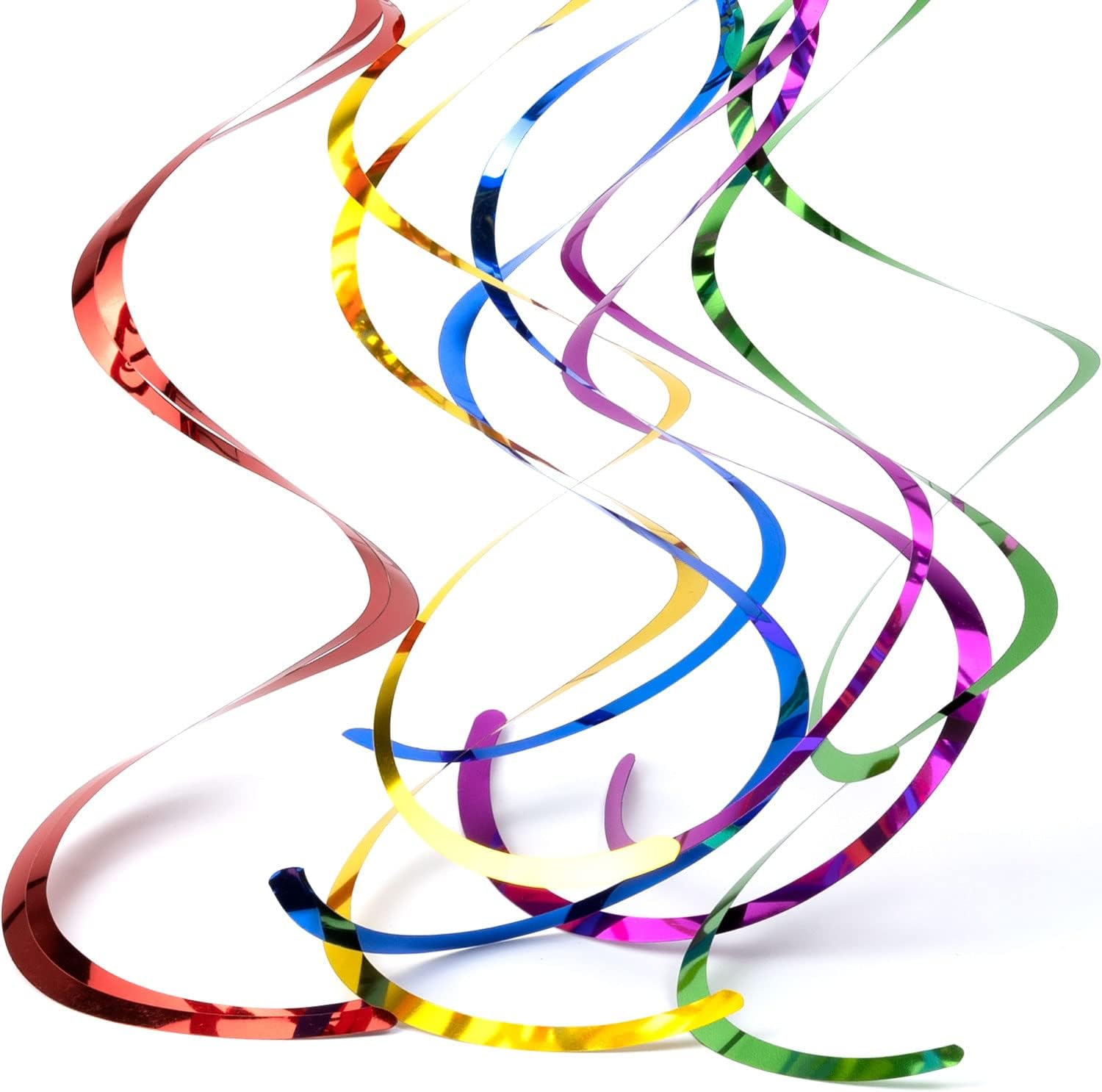 (12er Set) Party Spiral Girlande Party Deko Accessoire - Bunt