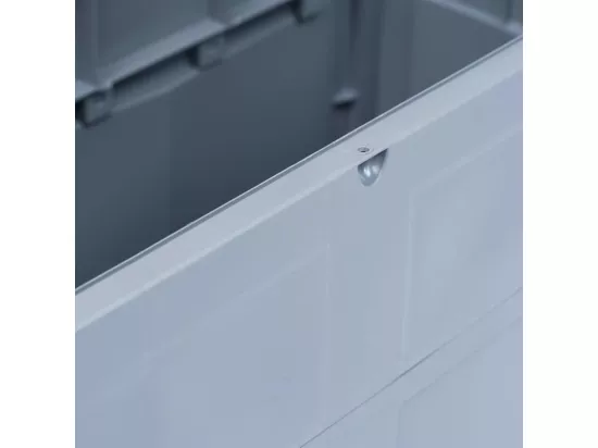 Boîte de rangement de jardin 320 L Gris Noir