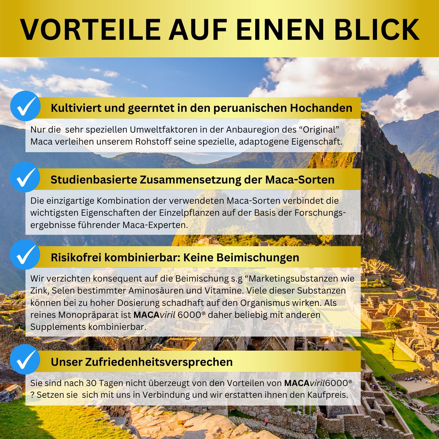 MACAviril 6000® Maca Kapseln hochdosiert für den Mann