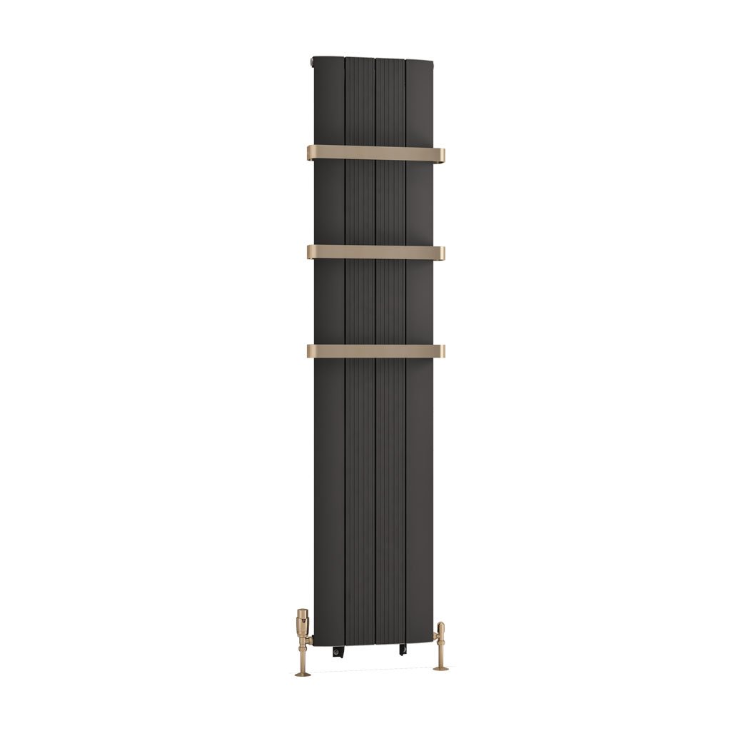 Eastbrook Trent paneelradiator 38x180cm 1017W antraciet