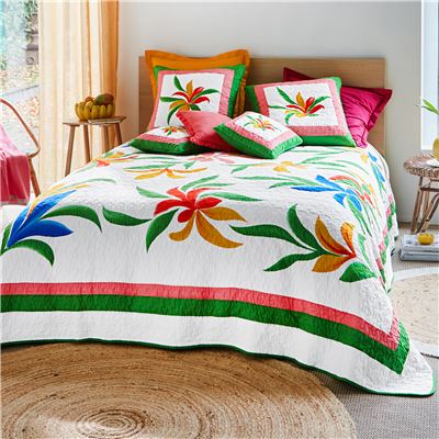 Boutis motif feuilles
