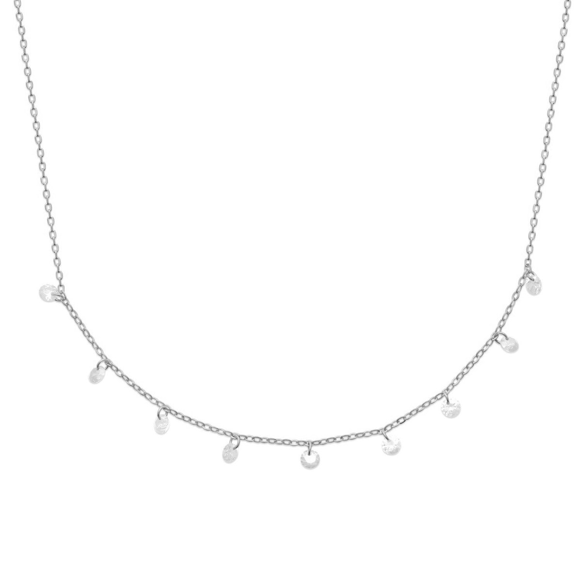 Collier pampilles oxydes de zirconium Argent 925 Rhodié