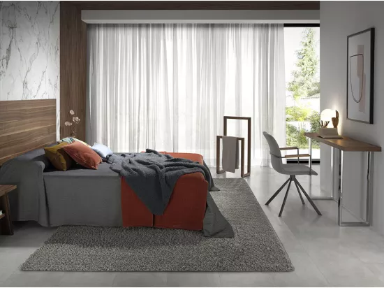 Chaise pivotante en tissu avec pieds en acier 4105 ANGEL CERDA