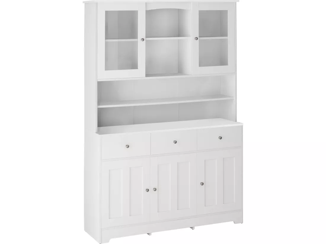 Kate Buffet 3+3 Portes Blanc