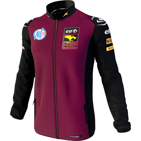 Ixon - Sweat zippé Marc VDS 24 Bordeaux / Noir