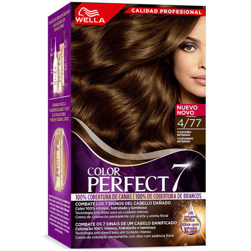 Wella Color Perfect 7 - 100% Cobertura De Canas 4/77-castaño Ate