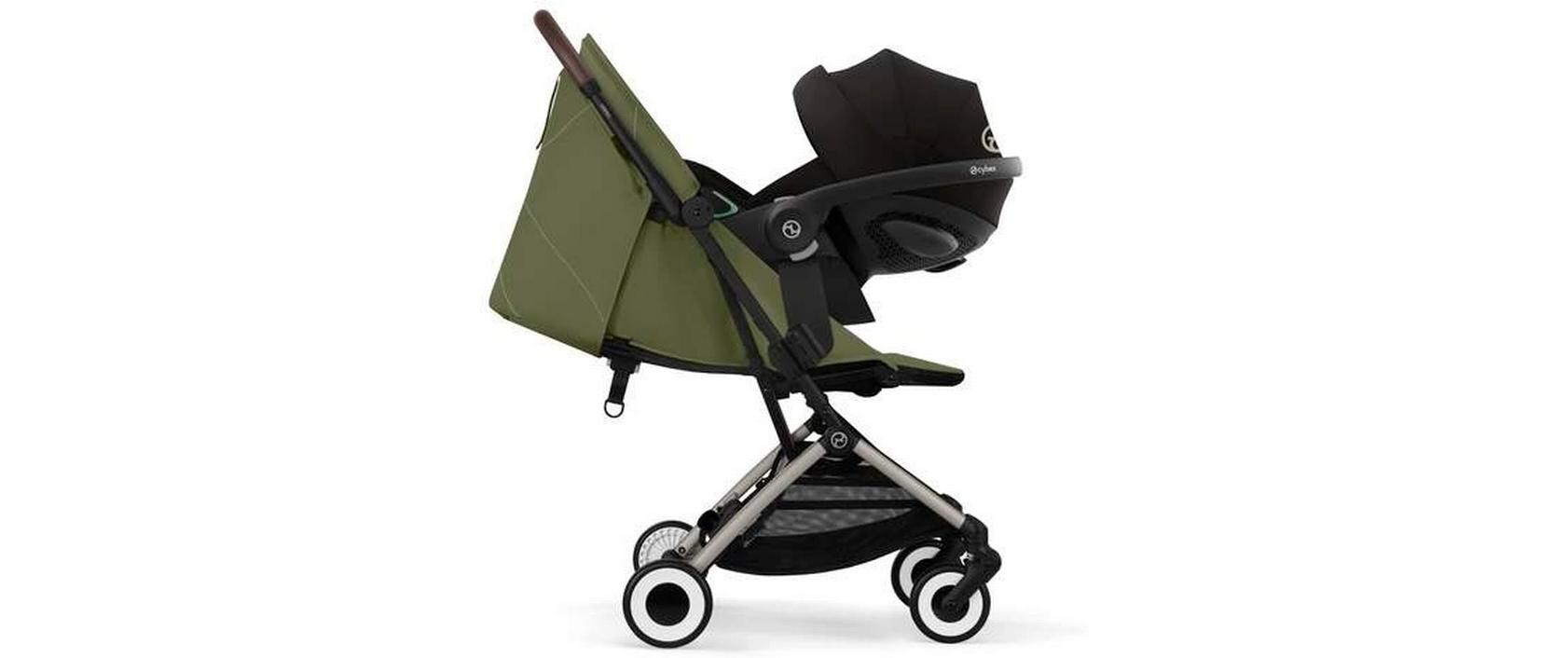 Buggy Orfeo Moss Green<br>Kompakter Reisebuggy mit Handgepäckmasse