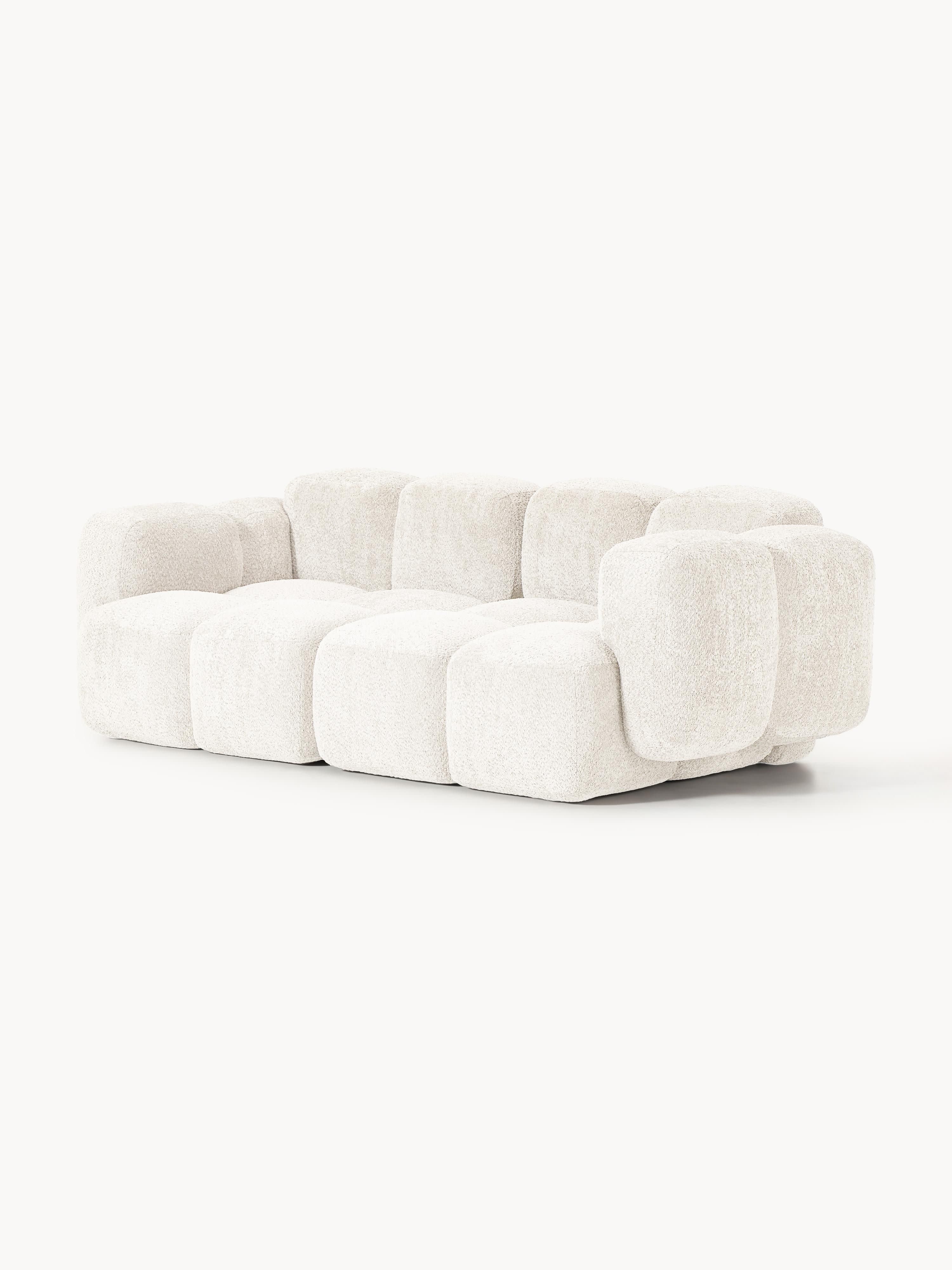 Modulaire bank Tayla (3-zits) van teddy bouclé