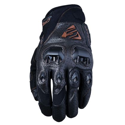 Gants Five STUNT EVO LEATHER AIR - Marron
