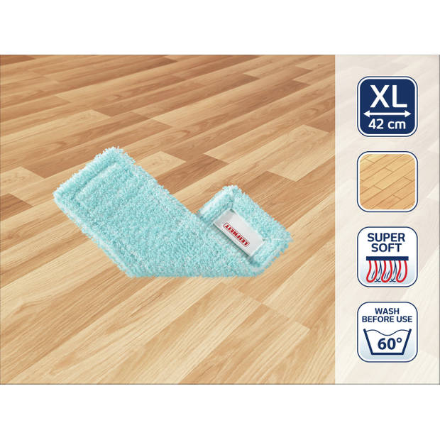 Leifheit Profi XL vloerwisser vervangingsdoek – Super Soft - 42 cm