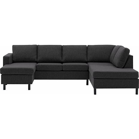 Oslo venstrevendt U-sofa - mørkegrå