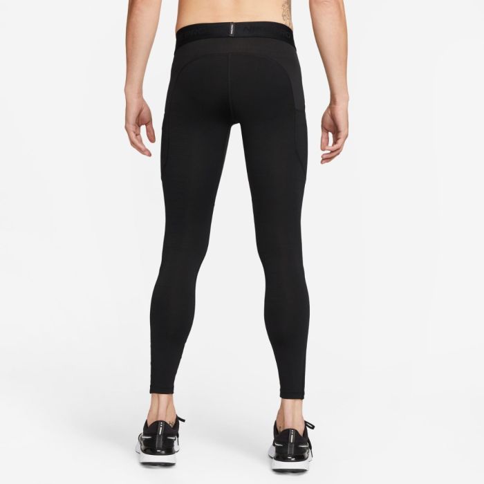 Nike Herre Lange tights Pro Warm Tights Sort