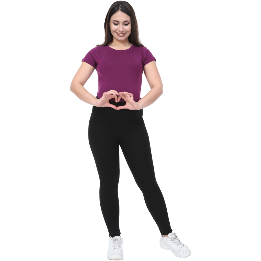 M.M.C. Umstandsleggings Komfortabel Schwarz