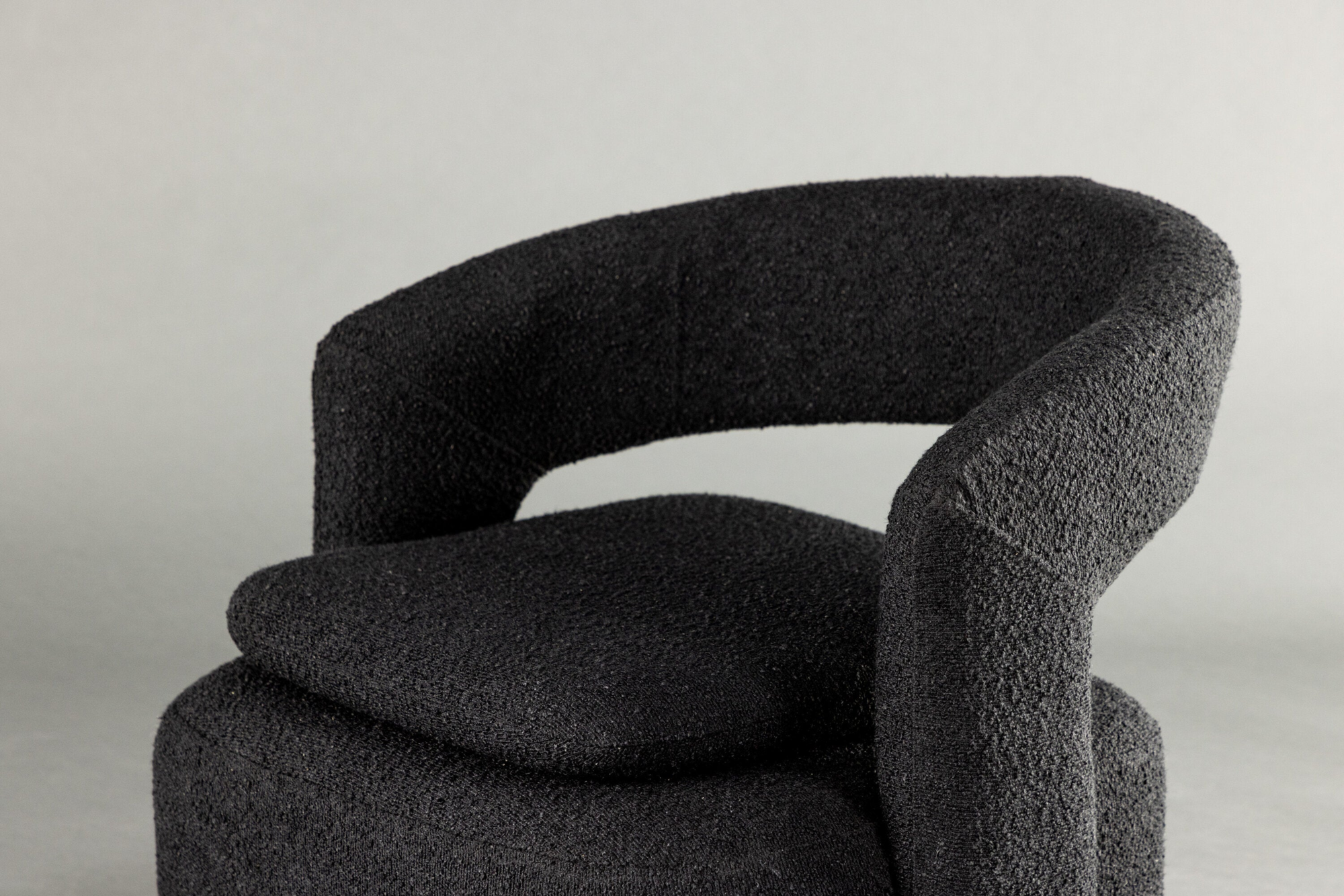 Akando Fauteuil - Zwart bouclé