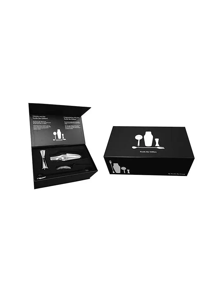 NORDIC BAR Cocktail Set Geschenkbox Steel silber