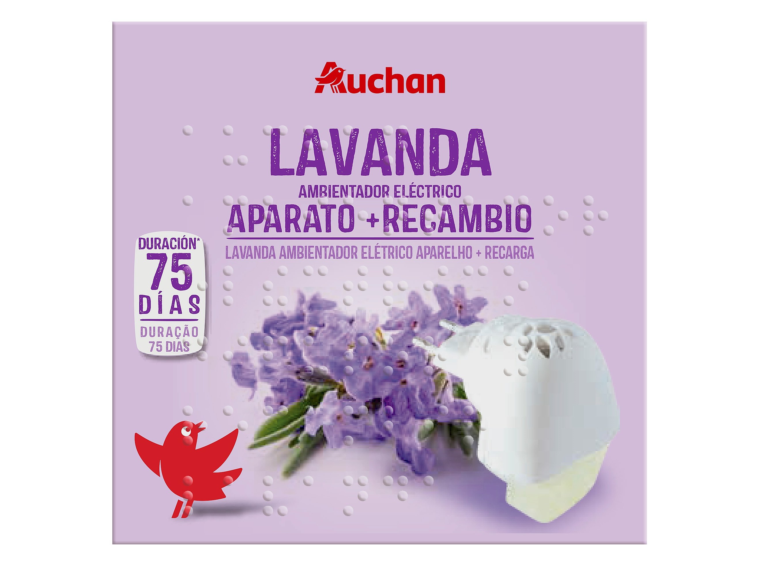 DIFUSOR ELÉC RECARGA AUCHAN LAVANDA 25 ML