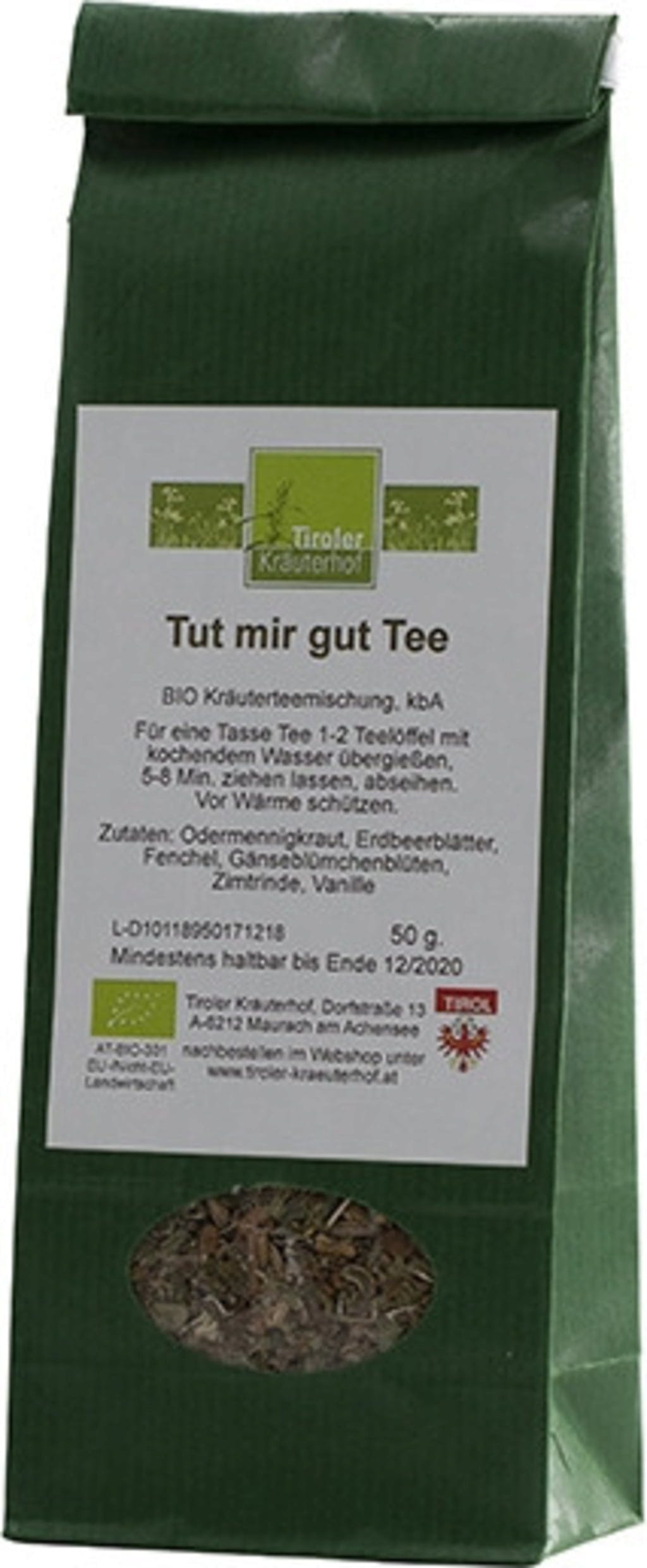 Tiroler Kräuterhof  Bio Kräutertee Tut mir gut, 50 g