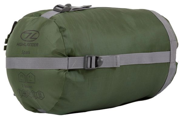 Sac de couchage momie Highlander Phoenix Spark 150 17 °C-2 saisonnier-vert