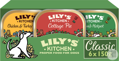 Lily's Kitchen Classic Dinners Pâtée Classique Pour Chien Sélection Mixte 6x150g