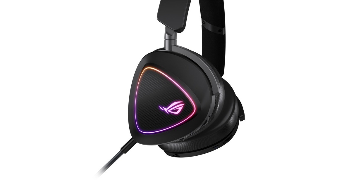 ASUSROG Delta II over-ear gaming headset  (Zwart, 3.5mm / 2.4GHz / Bluetooth)