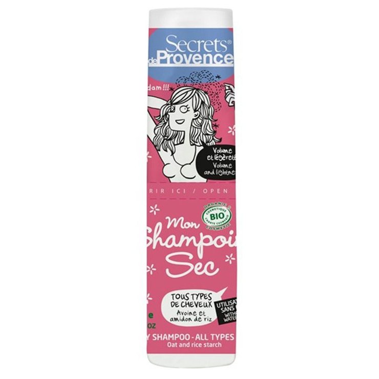 Shampoing sec tous cheveux flacon 38ml Les secrets de Provence