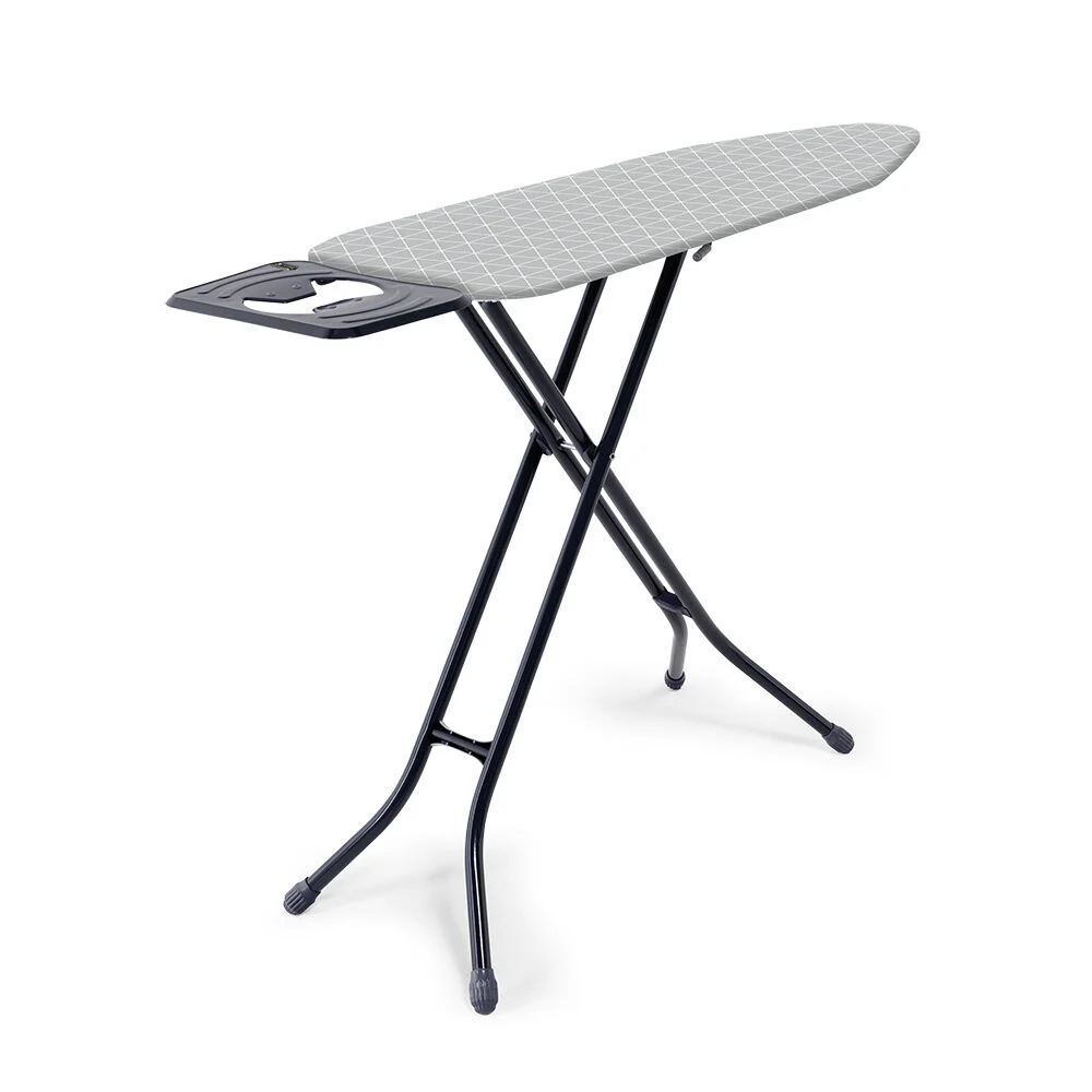 Table à repasser réglable gris imprimé géométrique