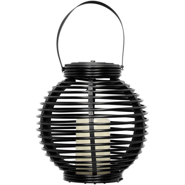 Blokker Solar lampion Toscana - zwart - 21cm