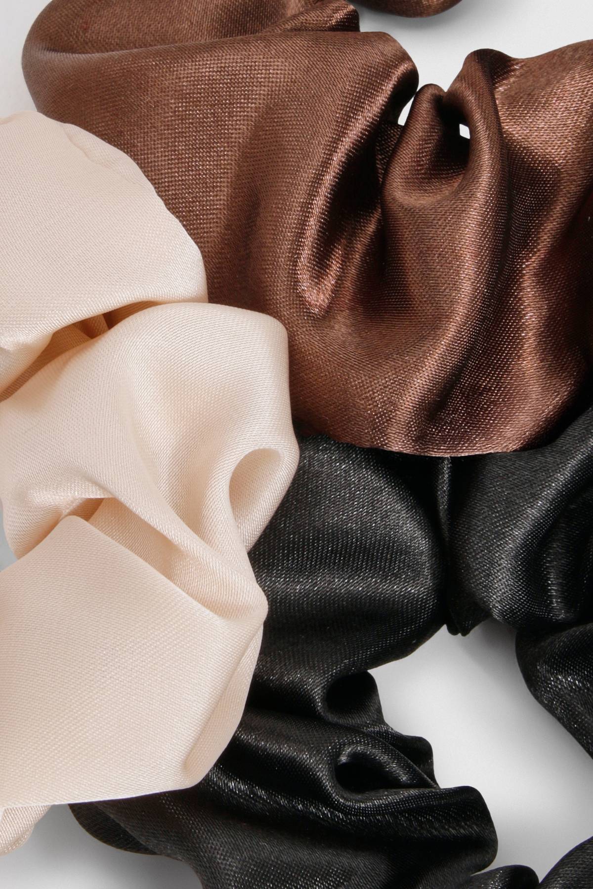 boohoo Lot de 3 chouchous en satin