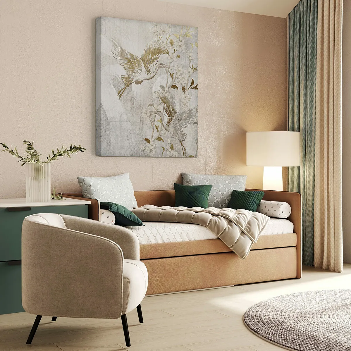 Tableau Floral avec cadre bois - Pegane