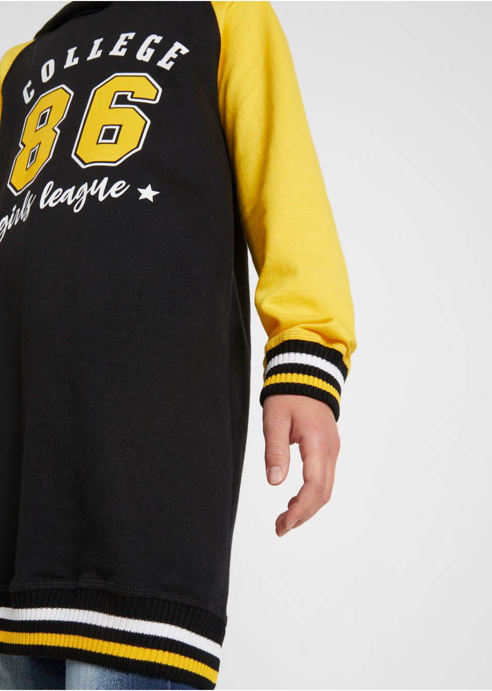 Robe sweat-shirt à capuche fille