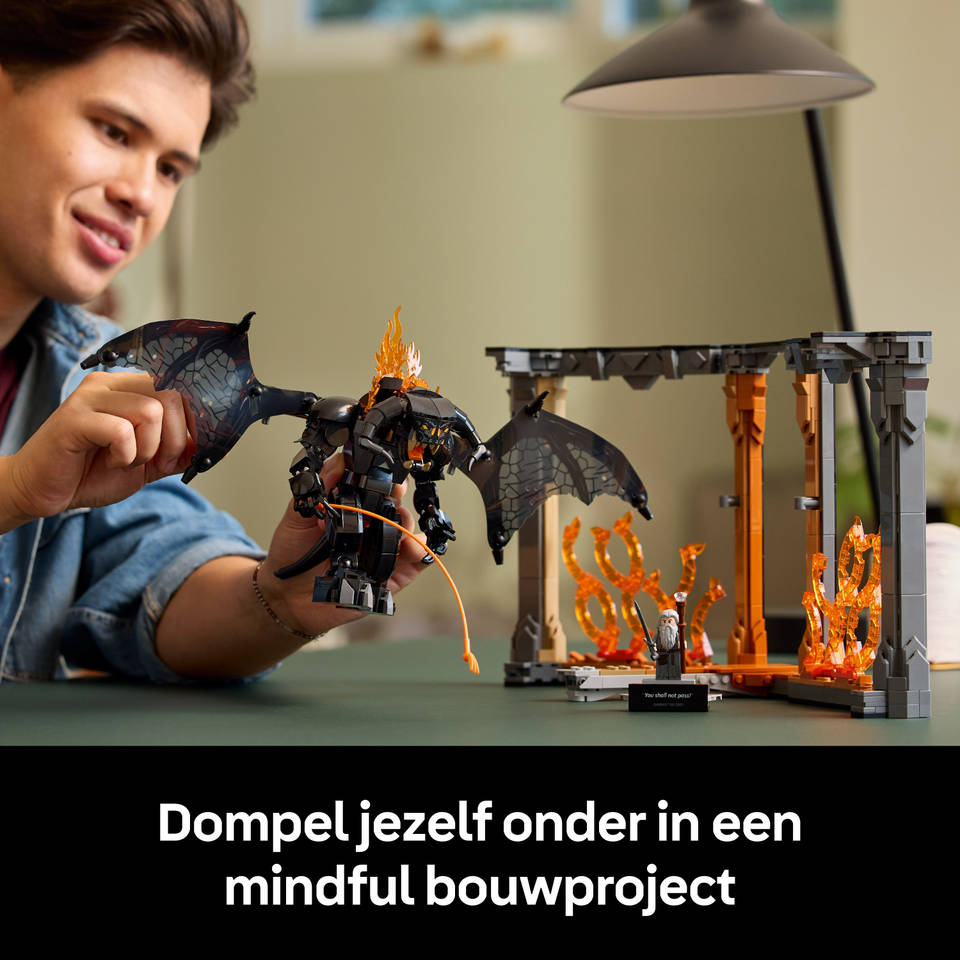 LEGO Icons boekensteun The Lord of the Rings Balrog set 10367