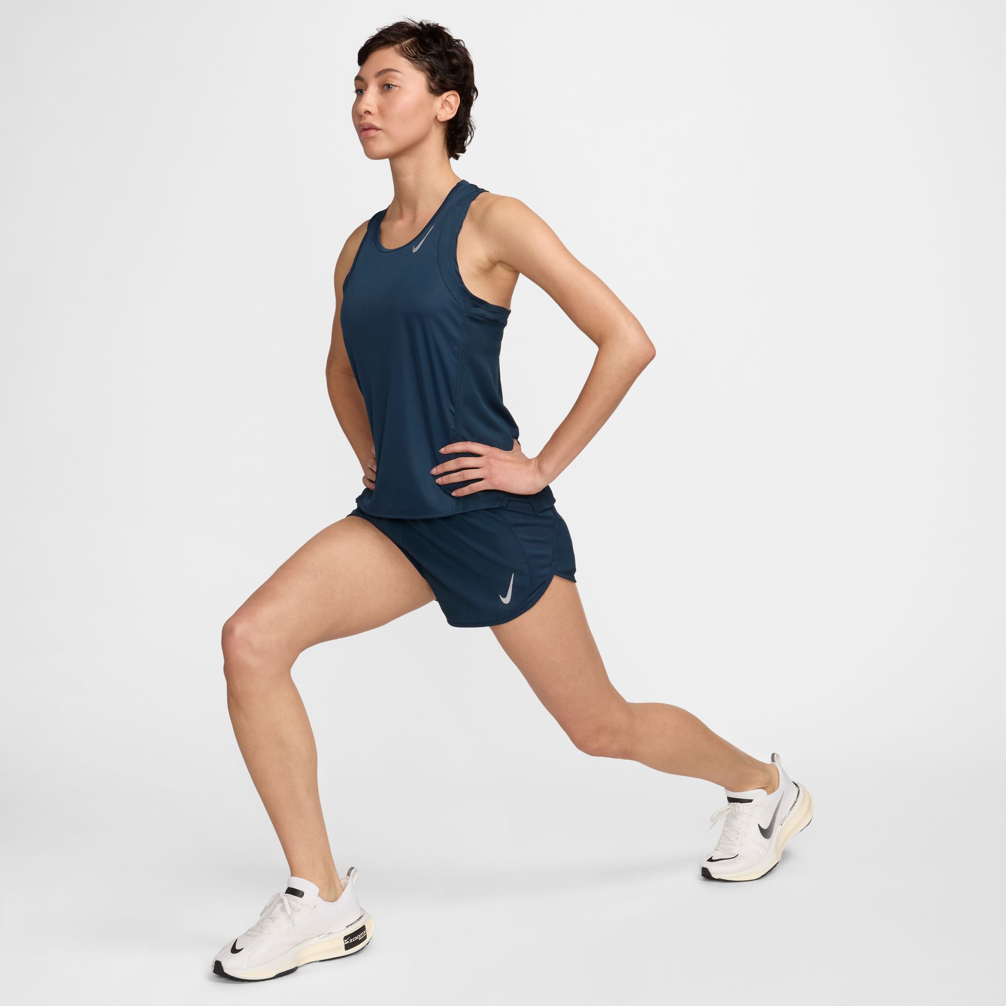 Dri-FIT Race Running Vest Dame 478/Armory Navy/Reflective Silver