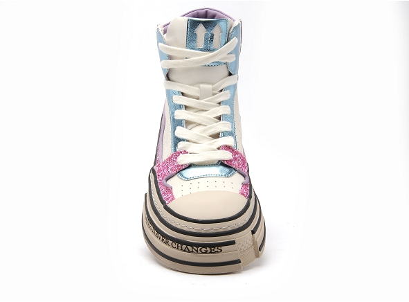 Rebecca white boots bottine plates femme x58 6 rose
